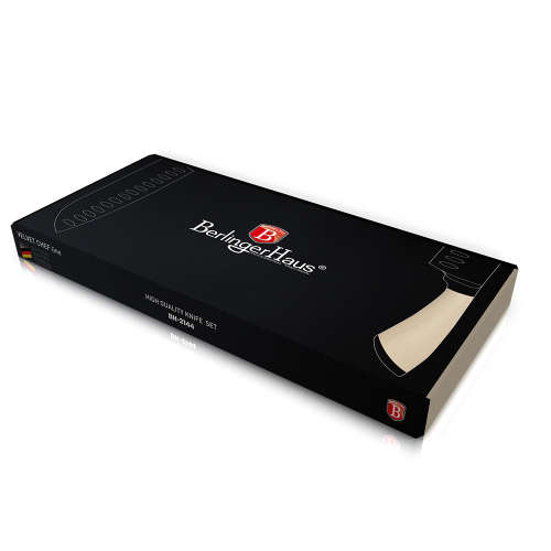 Berlinger Haus 4 pcs knife set with scissors, Velvet Chef Line  CREAM