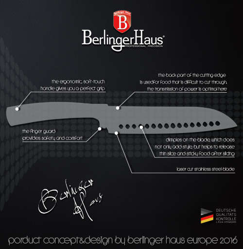 Berlinger Haus 7 pcs knife set with acryl stand, Fashion Collection