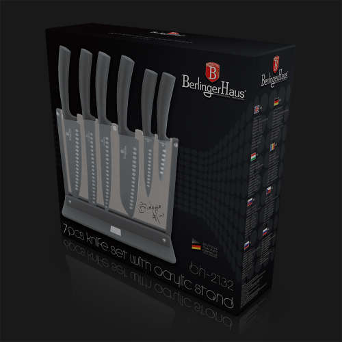 Berlinger Haus 7 pcs knife set with acryl stand, Fashion Collection