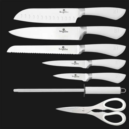 Berlinger Haus 8-Piece Stainless Steel Knife Set With Stand Infinity Line