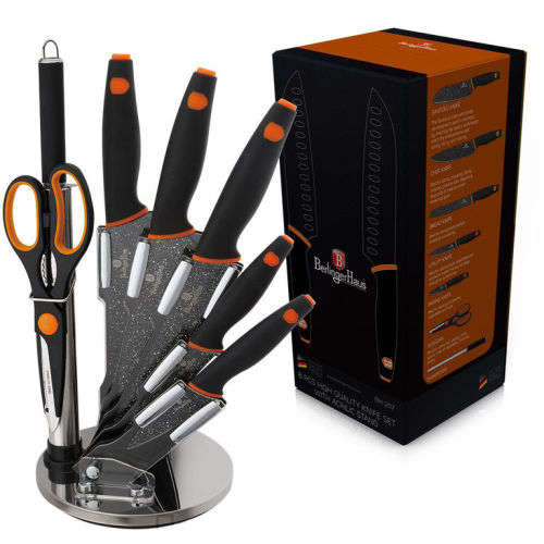Berlinger Haus8 pcs knife set with stand, Granit Diamond Line