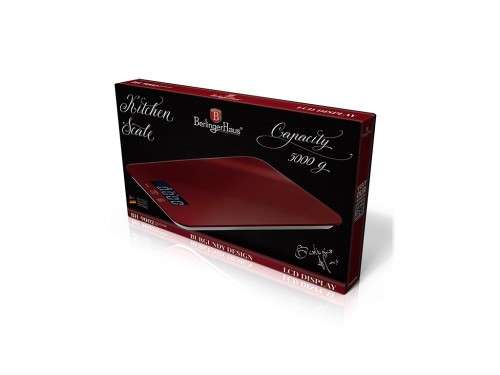 Berlinger Haus Digital 5Kg Kitchen Scale - Burgundy