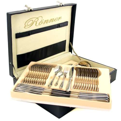 **stainless steel ** 72pc Stainless Steel Set in SuitCase (brief box) with Code Lock