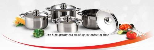 BRAND NEW 8 PIECE HIGH QUALITY STAINLESS STEEL  COOKWARE SET