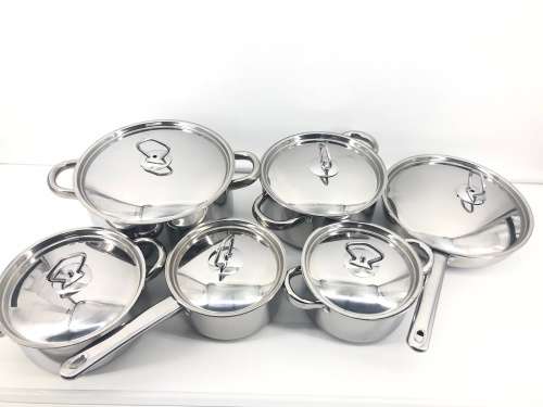 *****NEW ARRIVAL NEW STYLE 15PCS COOKWARE SET*** HEAVY POTS**