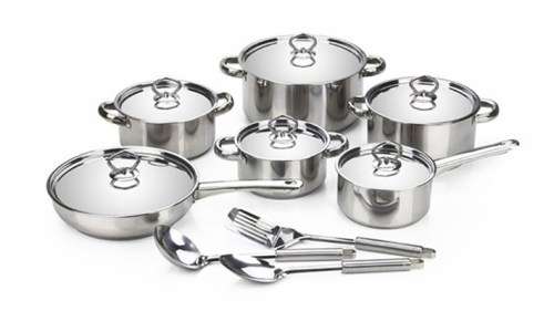 *****NEW ARRIVAL NEW STYLE 15PCS COOKWARE SET*** HEAVY POTS**