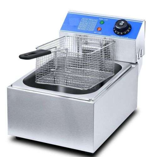 Commercial & Domestic Deep Fryer with Single Tank & Single Basket 6L
