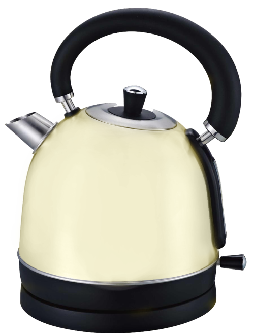 Totally Home 1.8L 2200W Cordless Electric Kettle With Filter - 360° Rotation Base - Cream