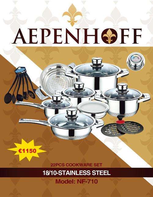 AepenHoff 22 pcs Cookware Set ( First time in South Africa ) Don't settle for good. Demand great