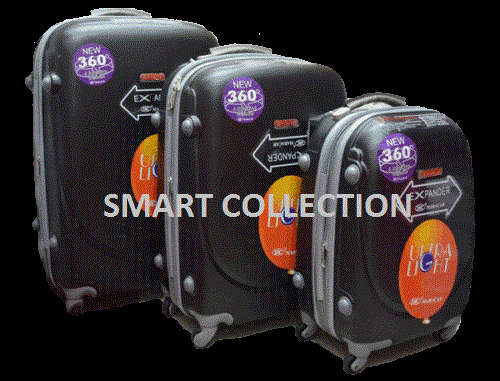 ***** 3 piece set high quality luggage 4 wheel spinner suitcase *****