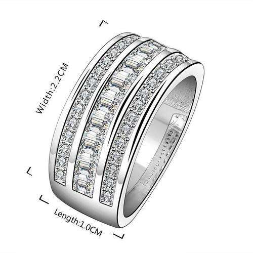**Exquisite Triple Band of Diamonds Ring**