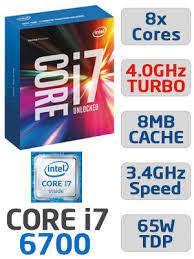 Intel i7-6700 3.4 GHz Quad Core  + MSI H110M PRO-VD PLUS H110 Chipset LGA 1151 Motherboard