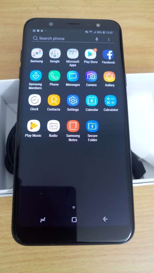 Samsung Galaxy A6+ Black 6 INCHES IN BOX