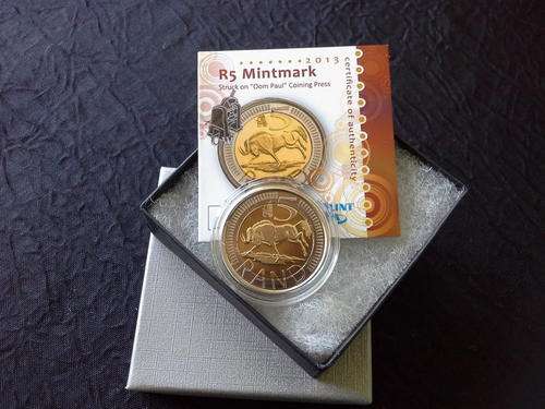 Oom Paul 2013 R5 Mint mark coin with FREE Coin world token