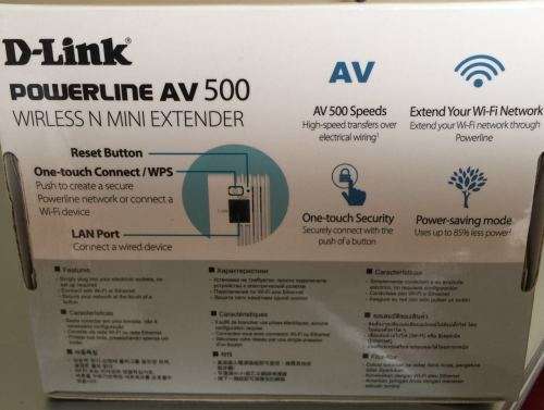D-link Powerline AV500 Wireless N Mini Extender
