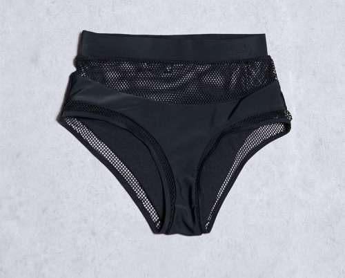 Missguided Mesh Detail Bikini Bottom