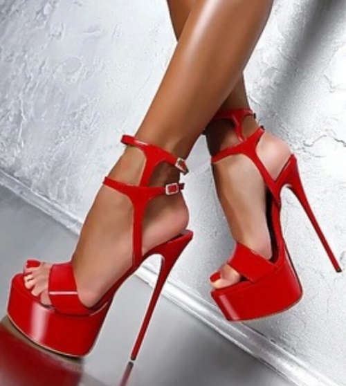 High Heel Platform Stripper Shoes - Size 6.5