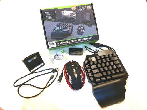 MIXPRO 4 IN 1 Mobile Game Combo Pack for Android and iOS (Keyboard and Mouse) - Open Box