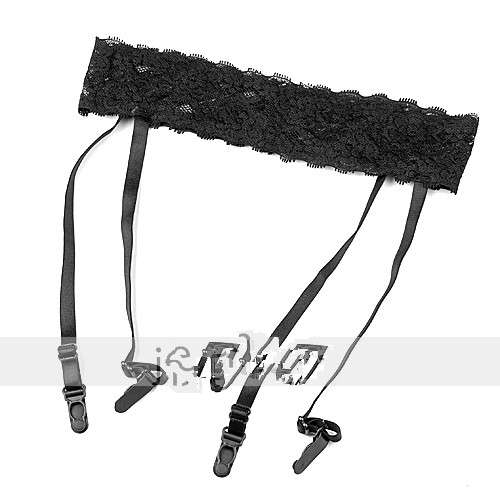 Black Lace Garter Belt