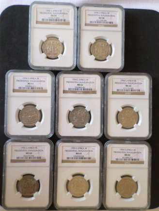 1994 South Africa Presidential Inauguration 5 Rand set