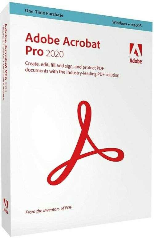 Adobe Acrobat Pro 2020 (Once-off Purchase)