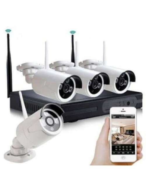 4 CHANNEL WIRELESS SECURITY CAMERA SET - cctv,cctv,cctv,cctv,cctv