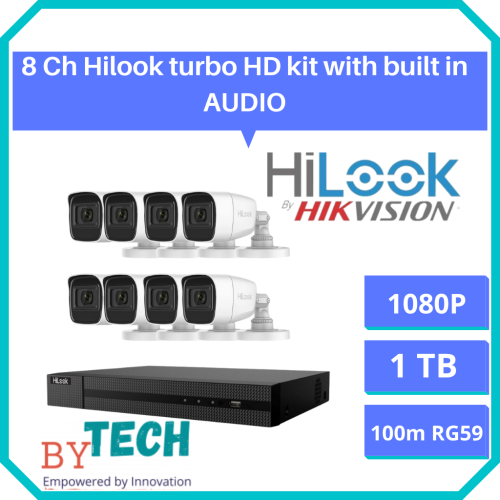 HiLook by Hikvision 8ch 1080p Turbo HD kit with audio CCTV KIT - cctv,cctv,cctv,cctv