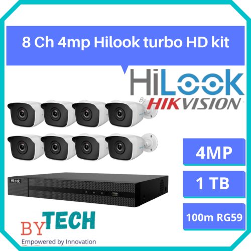 8 CHANNEL Hilook by Hikvision 4MP CCTV KIT - cctv cctv cctv cctv