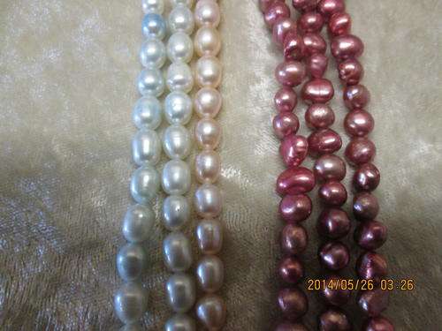 5  UNSTRUNG CHINESE FRESHWATER PEARLS FOR STRINGING