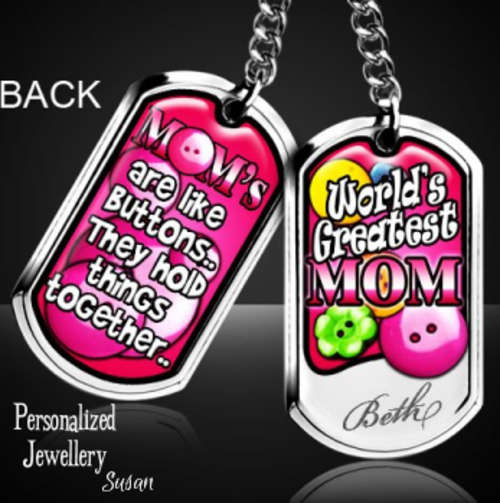 Personalized World's Greatest Mom Key Ring