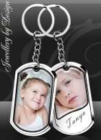 Personalized Photo Key Ring: Classic Shape