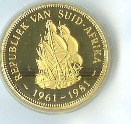1961-1981 RSA20 coins PL(Proof like)  Uncirculated  Gold