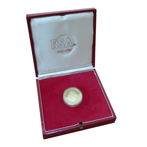 1961-1981 RSA20 coins PL(Proof like)  Uncirculated  Gold