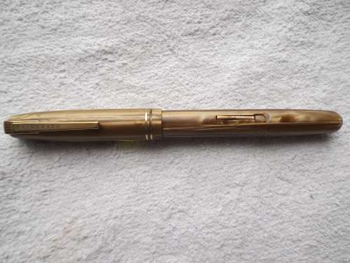 Waterman Gold Marble Lever Fountain Pen.14ct 2A. Frank & Hirsch