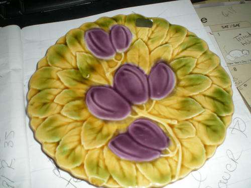 Sarreguemines Plate. " Majolica 1880 "