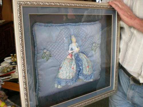 Stunning Boxed Antique Half Doll, early 1900's