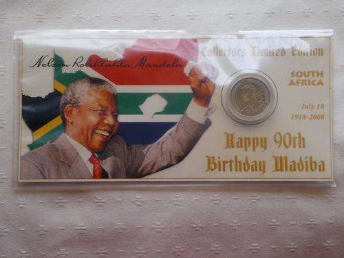50 X Collectors Limited Edition: 2008 Nelson Mandela 90th Birthday R5 Coin Pack!!!