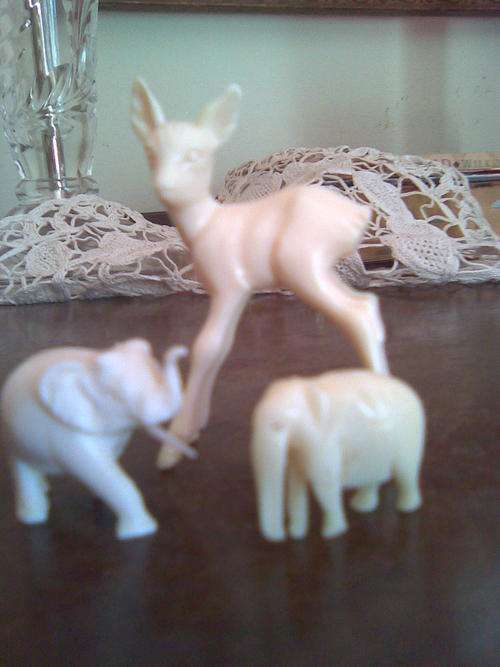 IVORY ELEPHANTS and DEER