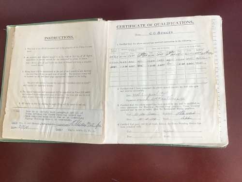 SAAF PILOT WW2 logbook.