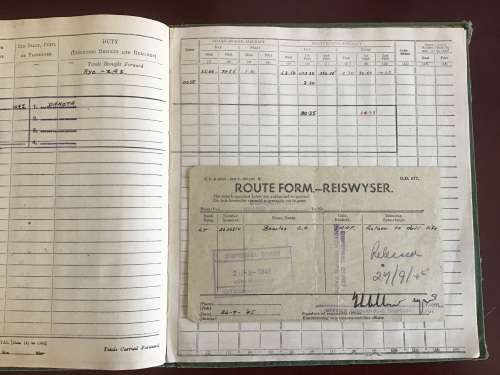 SAAF PILOT WW2 logbook.