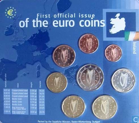 UNCIRCULATED MINT SET - Euro Ireland coin set 2002