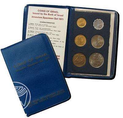 Israel Official Mint Lira Coins Set 1971 Uncirculated