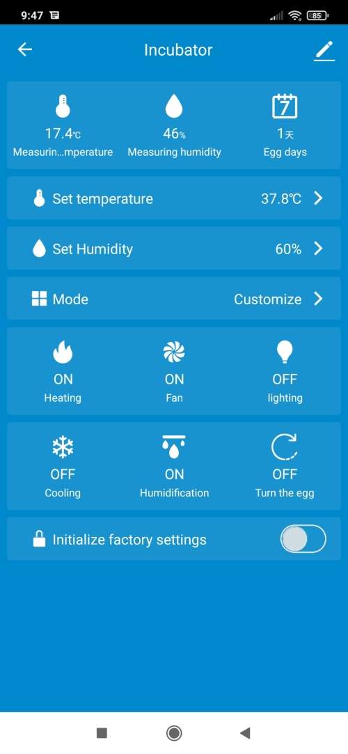 NFL-320 egg Incubator, Dual Power, Wifi app, fully automatic