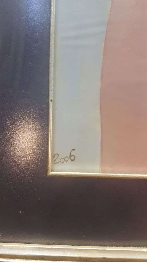 Framed Eugenia oil on board 610 x 440