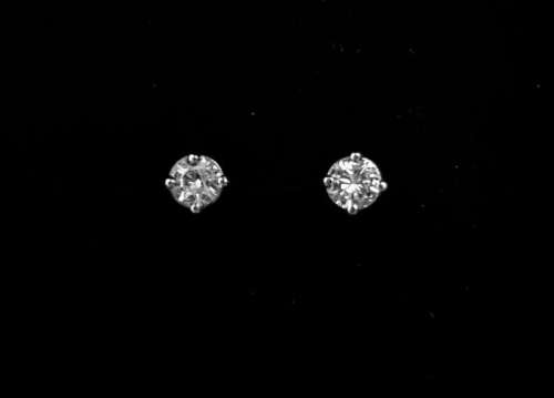 White gold diamond studs - each diamond is 0.13cts