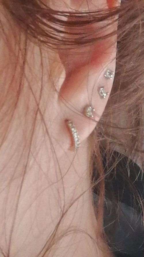 White gold diamond studs - each diamond is 0.13cts