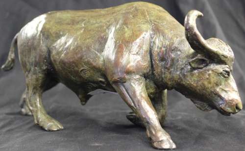 Bronze bull statue by Charles Creig