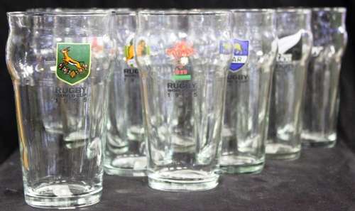Rugby World Cup 1995 (11 out of 12) glasses.