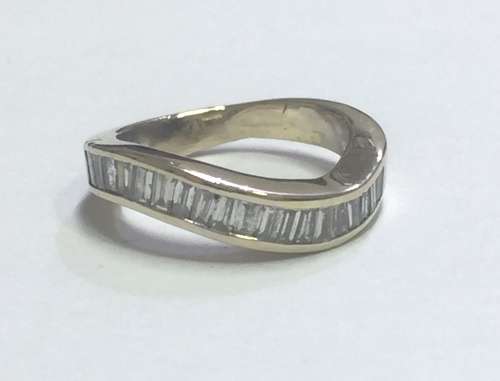 Channel Set Baguette Dress Ring