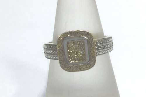 Yellow and White Gold Dress Ring